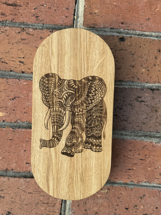 Sadhu Nail Board. Beginner level - 8mm. Dynamic. Oak. "Elephant".